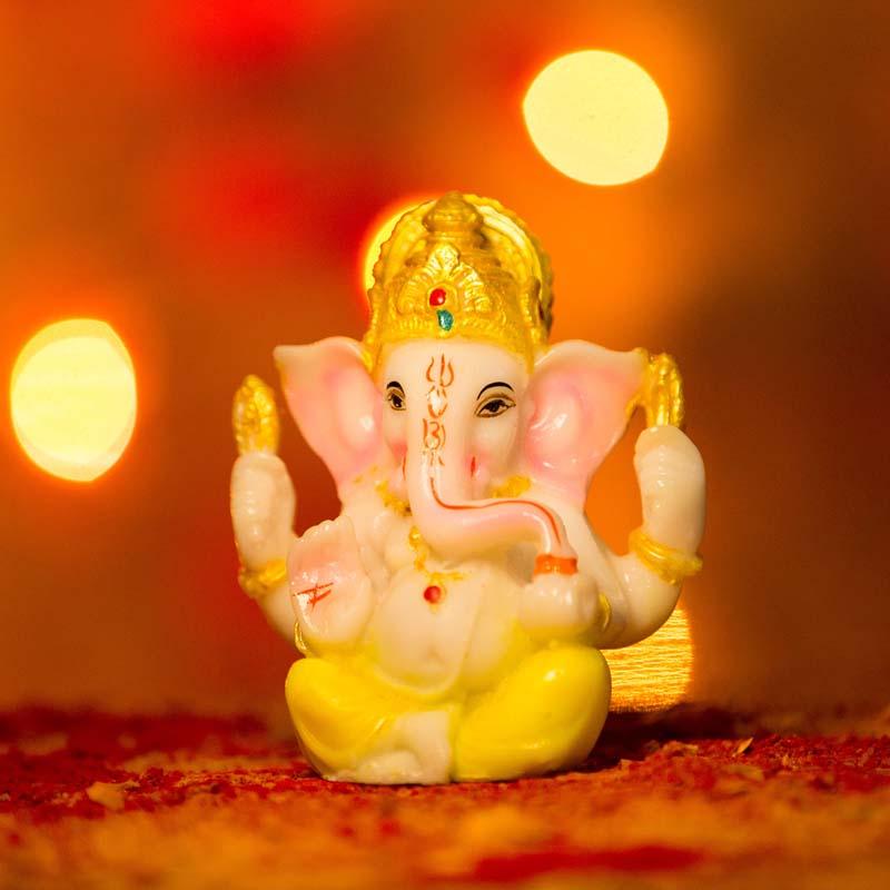 marble lord ganesha idols for home décor