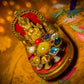 Shri Dhan Varsha Brass Kuber Yantra Chowki