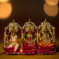 Multicolor Saraswati Lakshmi Ganesh Idol