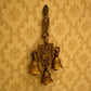 Lord Ganesh Brass Wall Hanging with Three Bells
