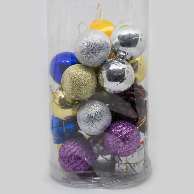 Multicolored Christmas Tree Balls Baubles