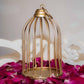 Golden Birdcage Tealight Candle Holder | Lantern