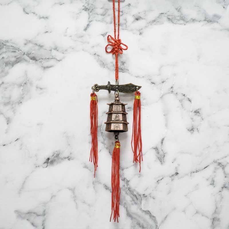 Feng Shui Traditional Bell Shaolin Sword Wind Chime for Good Luck