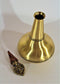 Vintage Beautiful Handmade Brass Oil Bottle with Antique Cork