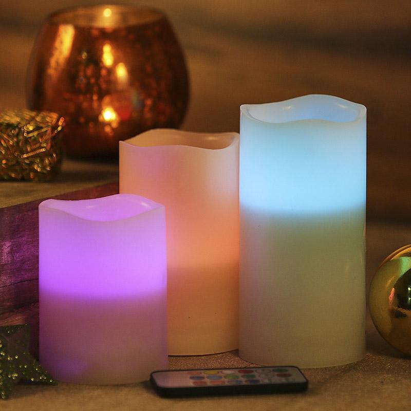 Dazzling Color Changing LED Candles with Remote