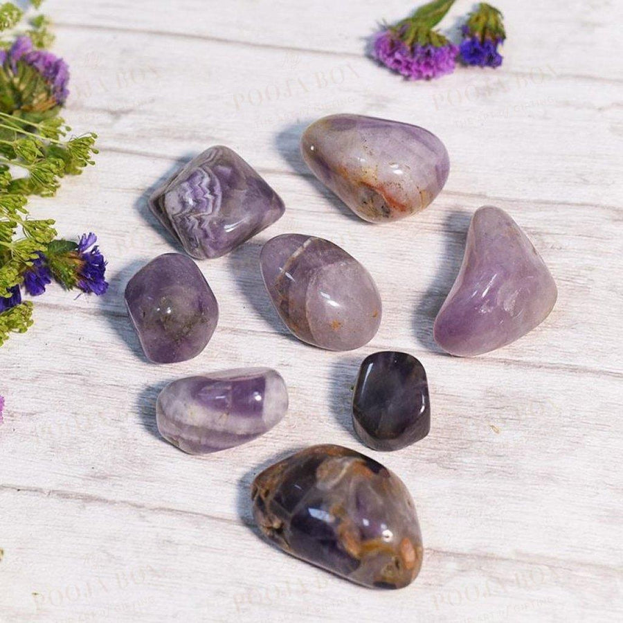 Amethyst Crystal Healing Tumble Stone Setstone Of Protection Reiki