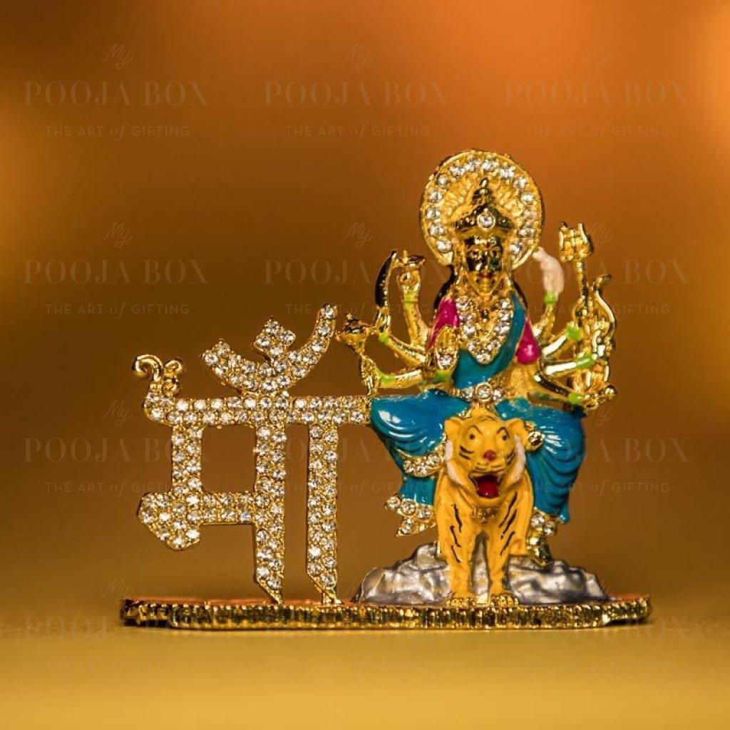 Auspicious Metal Mata Rani Figurine Idols