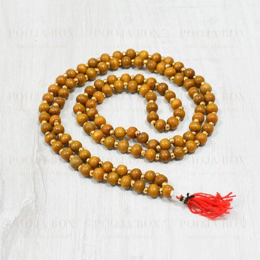 Auspicious Sandalwood Rosary/mala For Meditation Pooja Items