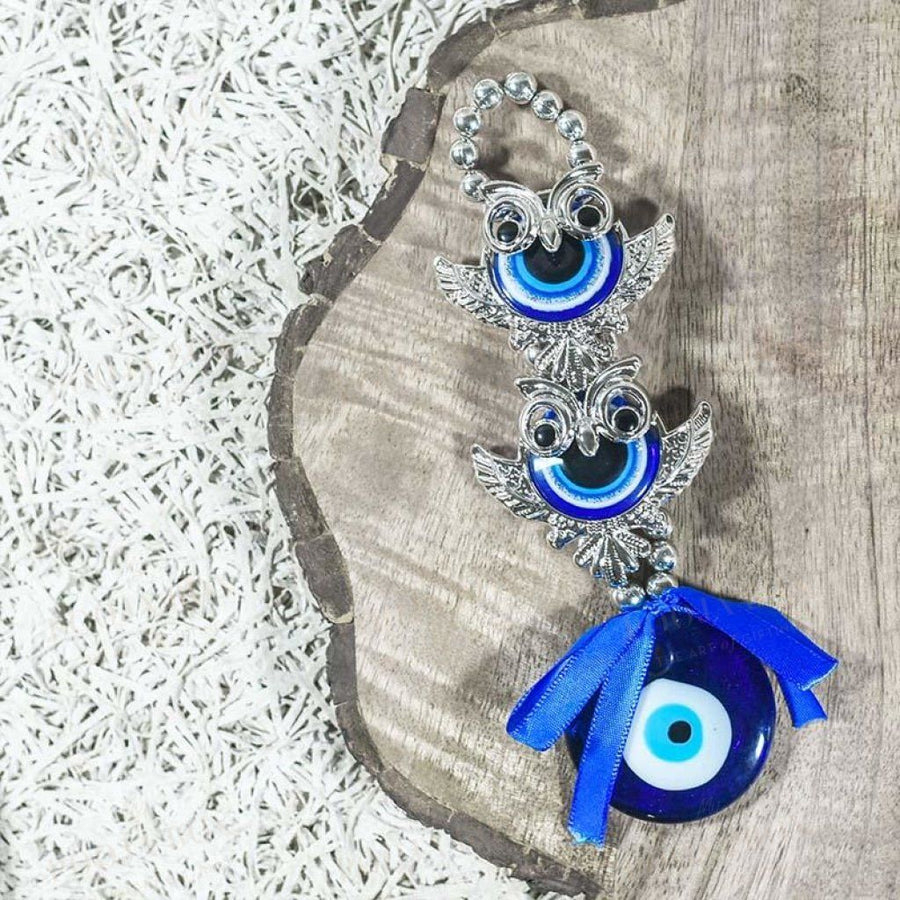 Blue Fengshui Owl (Evil Eye Car Hanging) Feng Shui