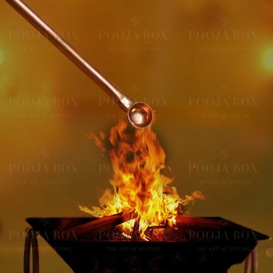 Copper Homa Sruva/ Spoon Pooja Items