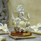 Dazzling Silverish Ganesha Idol/murti Idols