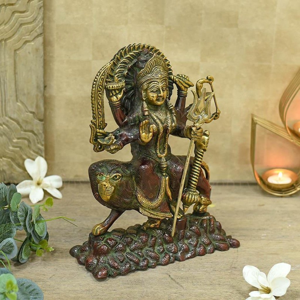 Divine Maa Durga Brass Idol Idols