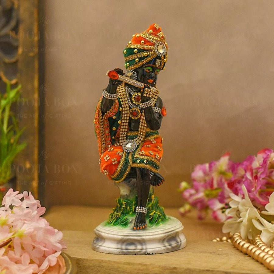 Exquisite Multicolor Sitting Krishna Idol Idol