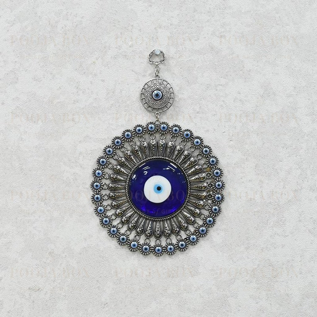 Fancy Glass Turkish Evil Eye Wall Hanging Protection Amulet Feng Shui