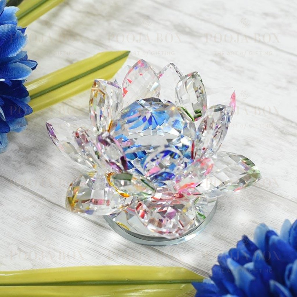 Feng Shui / Vastu Crystal Lotus For Positive Energy Reiki