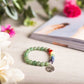 Green Aventurine Bracelet With Om Charm | Luck & Creativity Reiki