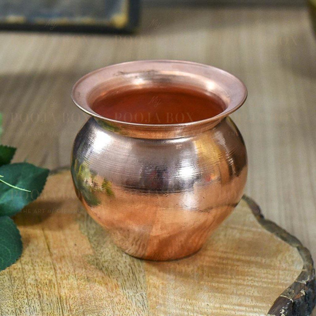 Handcrafted Copper Lota For Pooja Big Items
