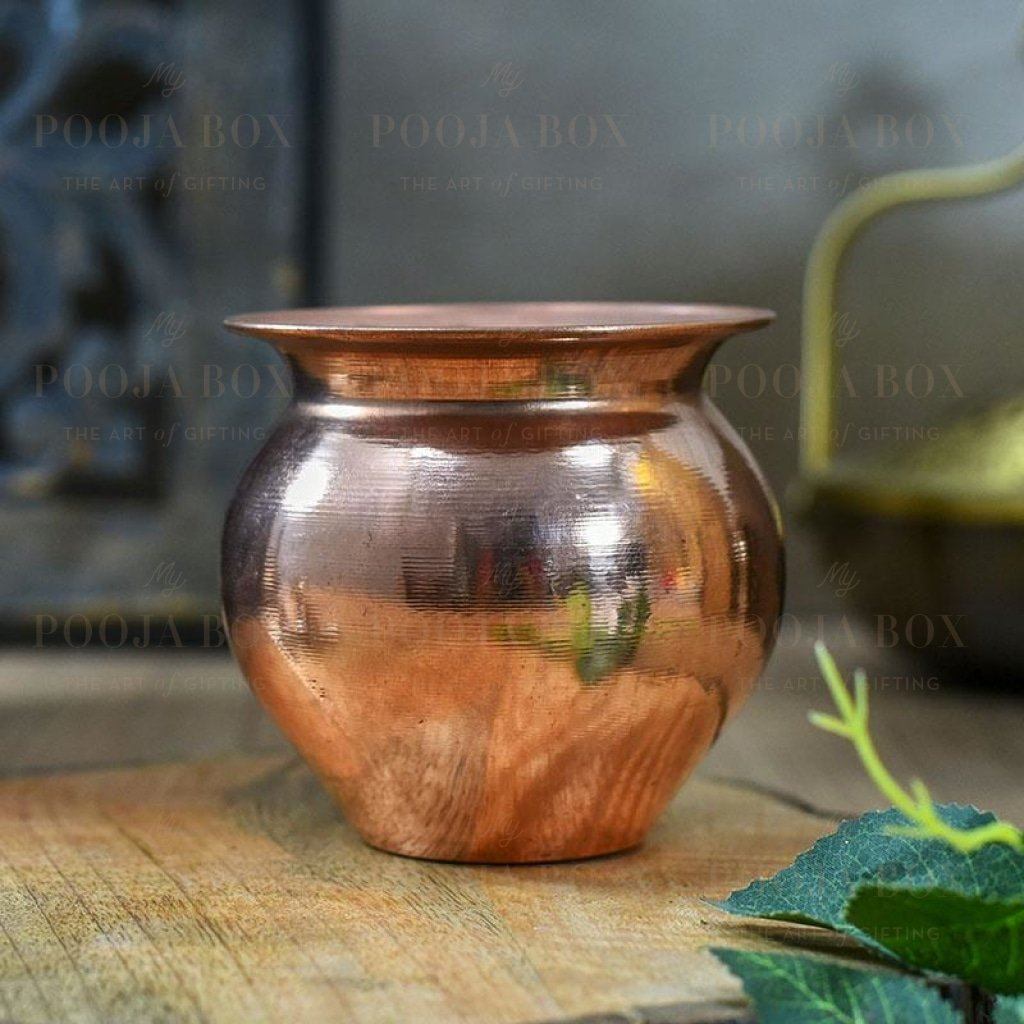 Handcrafted Copper Lota For Pooja Items