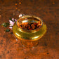 Honey Gold Foil Flower Vase Candle Holder