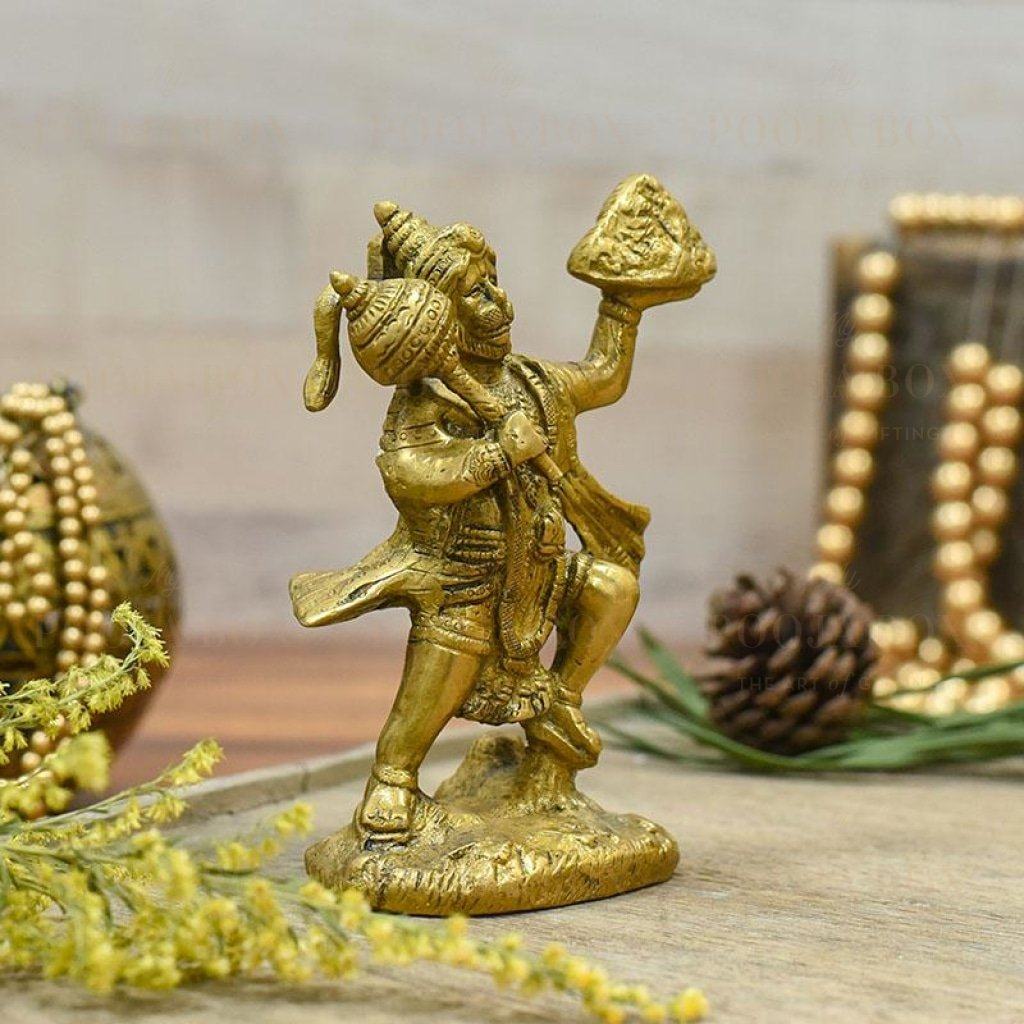 Majestic Lord Hanuman Brass Idol Idols