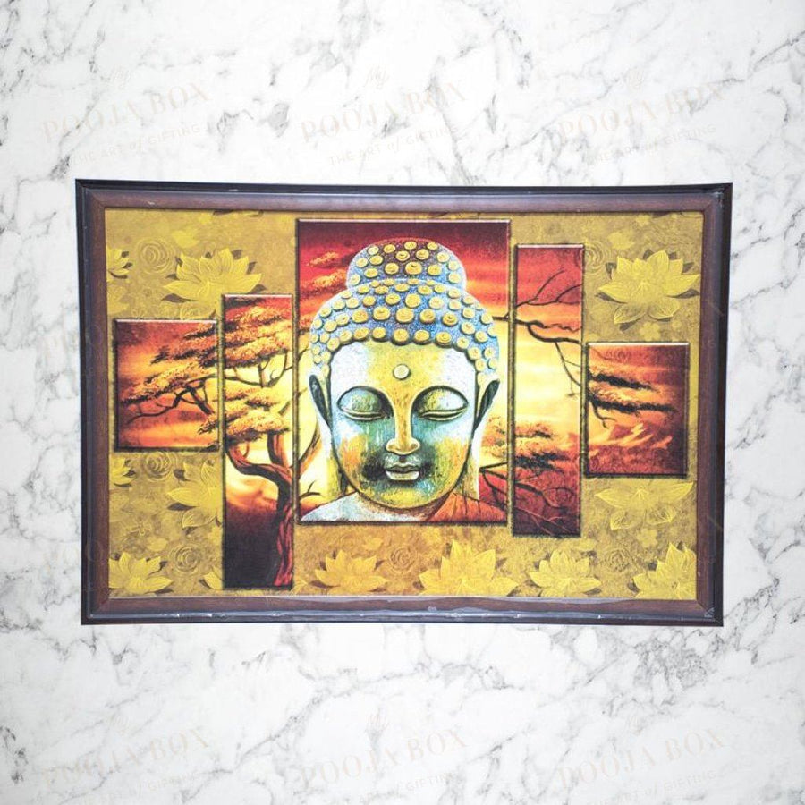 Meditating Buddha Framed Painting For Decor Framed Paintings