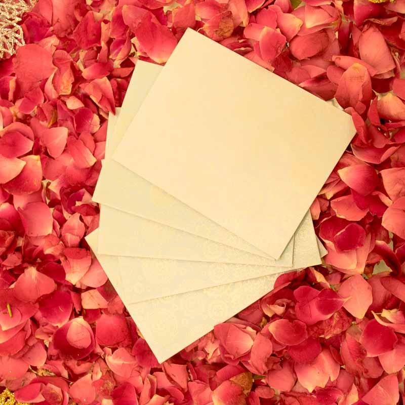 Elegant Textured Shagun Envelope with Golden Patches
