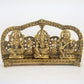 Auspicious Antique Gold Saraswati Laxmi Ganesh Murti
