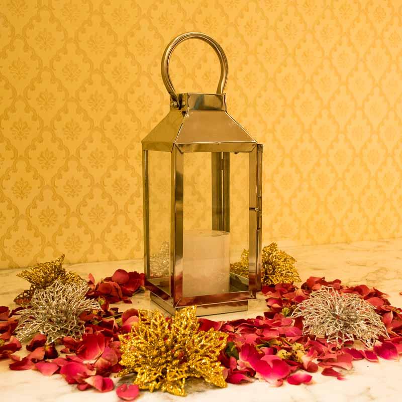 Magnificent Metal Glass Candle Holder Lantern