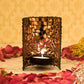 Bedazzling Mirror-Studded Reflective Black Tealight/Candle Holder