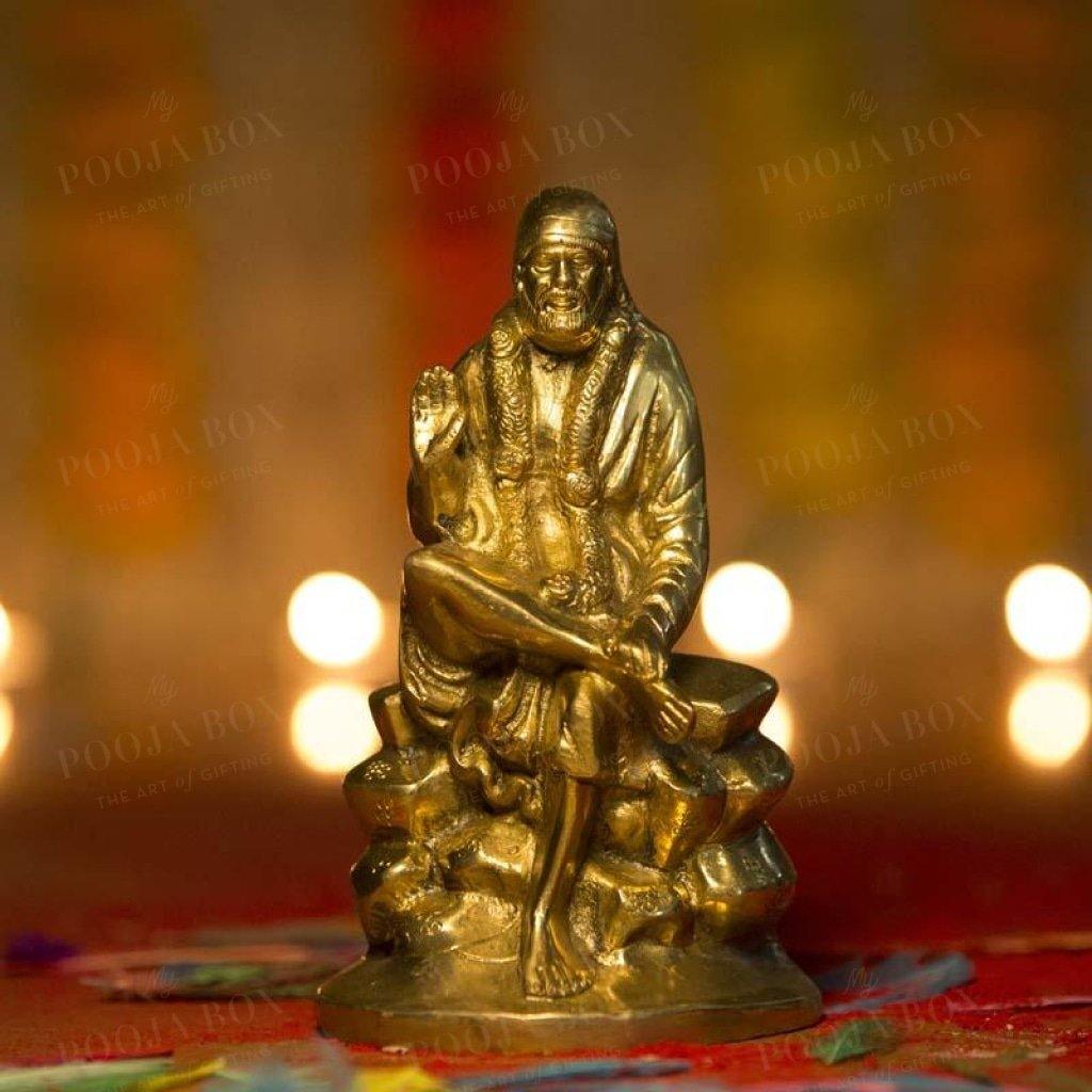 Traditional Handcrafted Sai Baba Figurine Idols